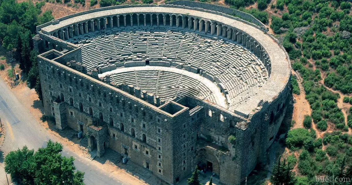 3d aspendos antik tiyatrosu