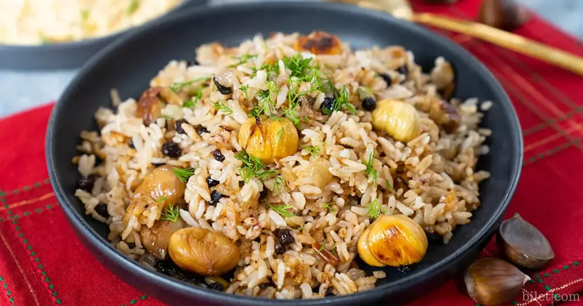 arroz con castañas