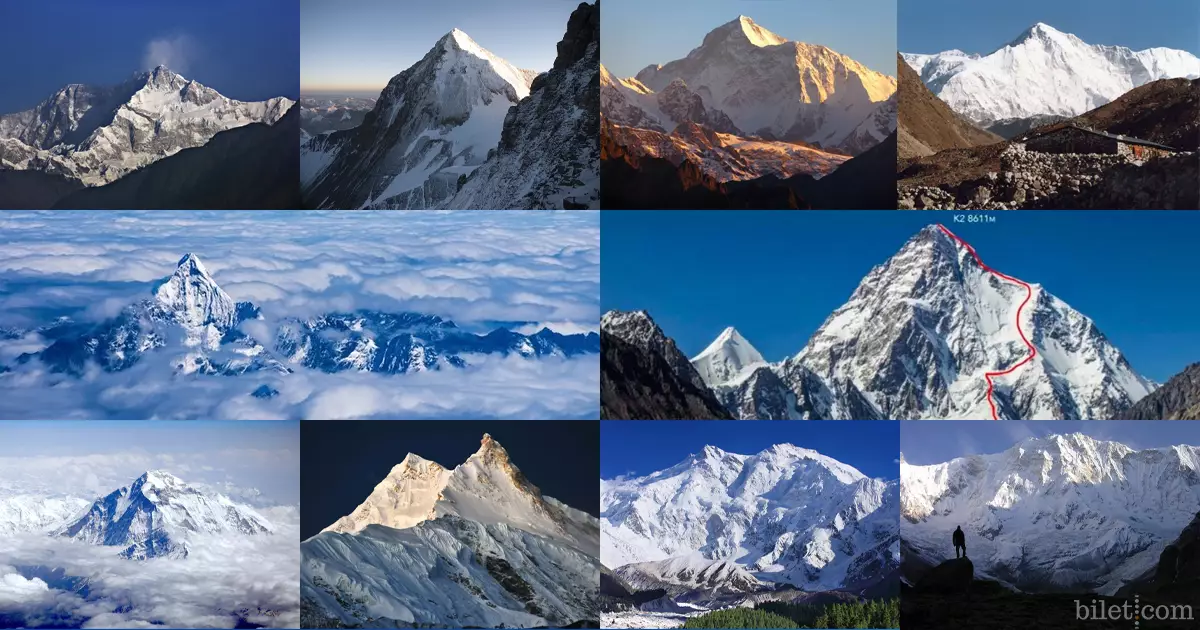 dünyanın en yüksek dağları