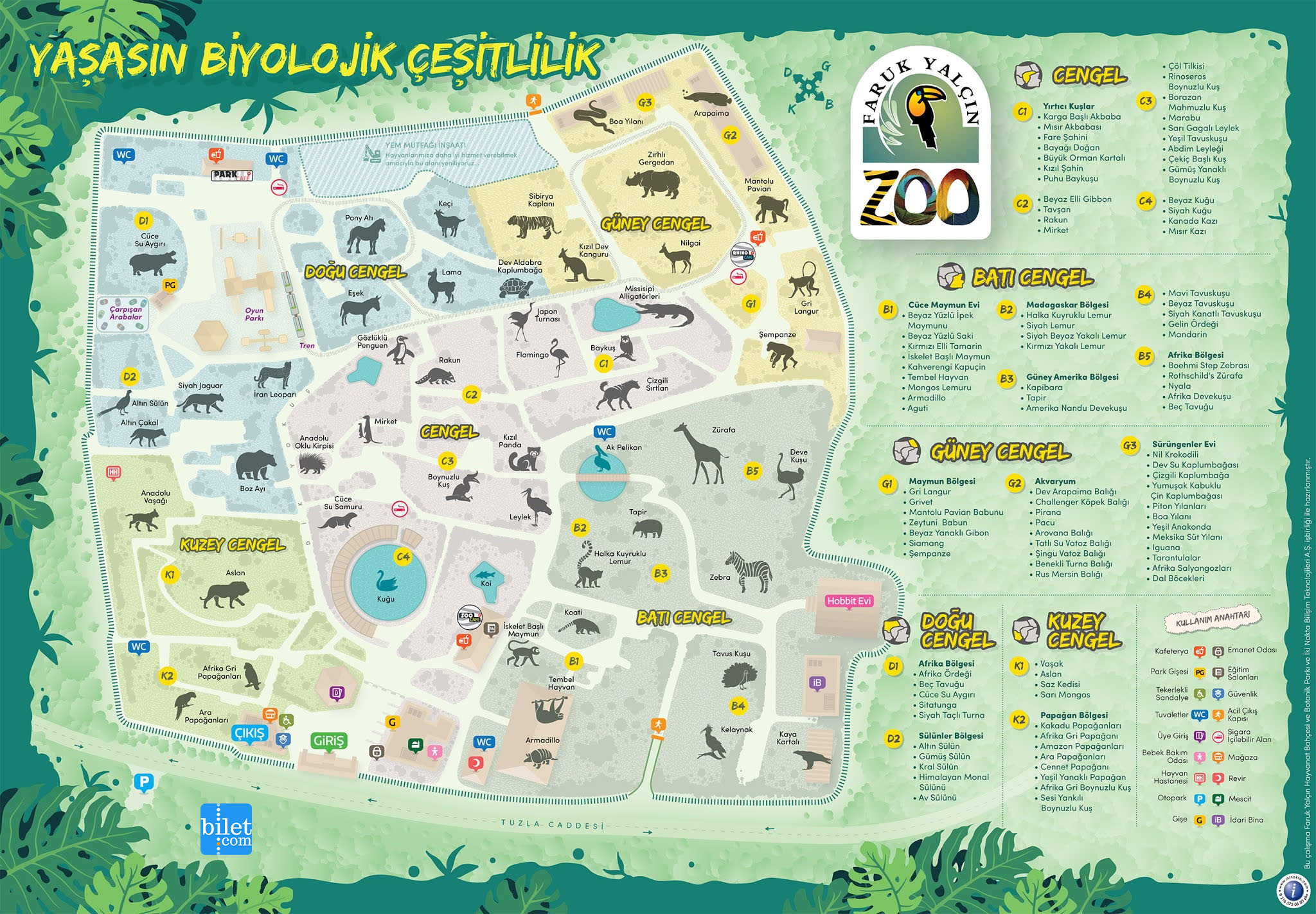 faruk yalçın hayvanat bahçesi haritası