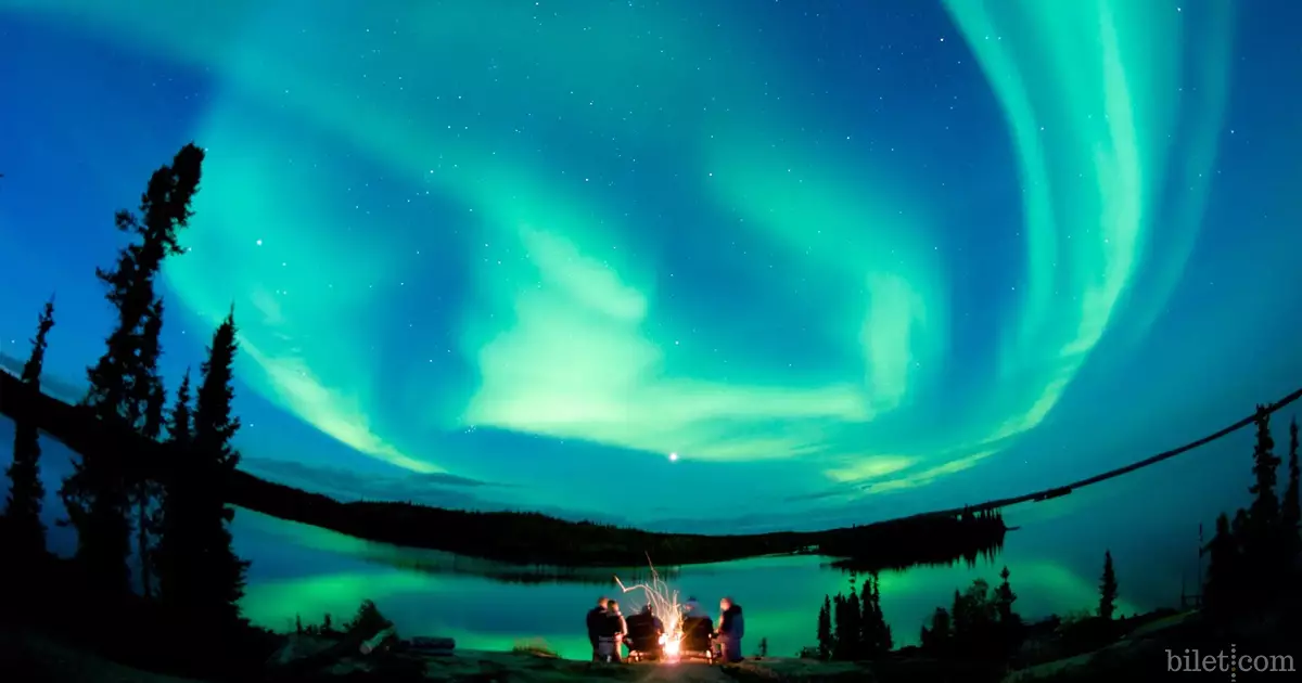 kanada northwest territories aurora kuzey ışıkları
