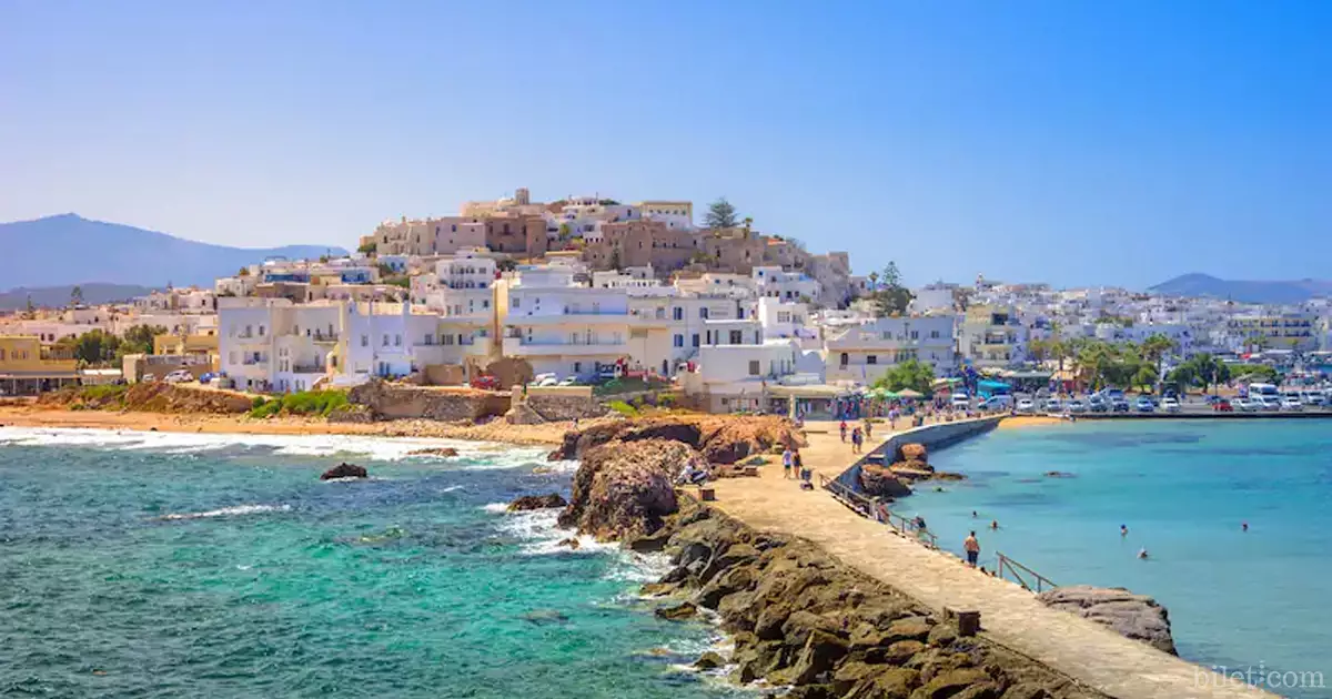 How to get to Naxos island