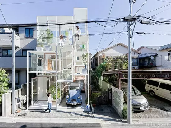 la casa transparente japon