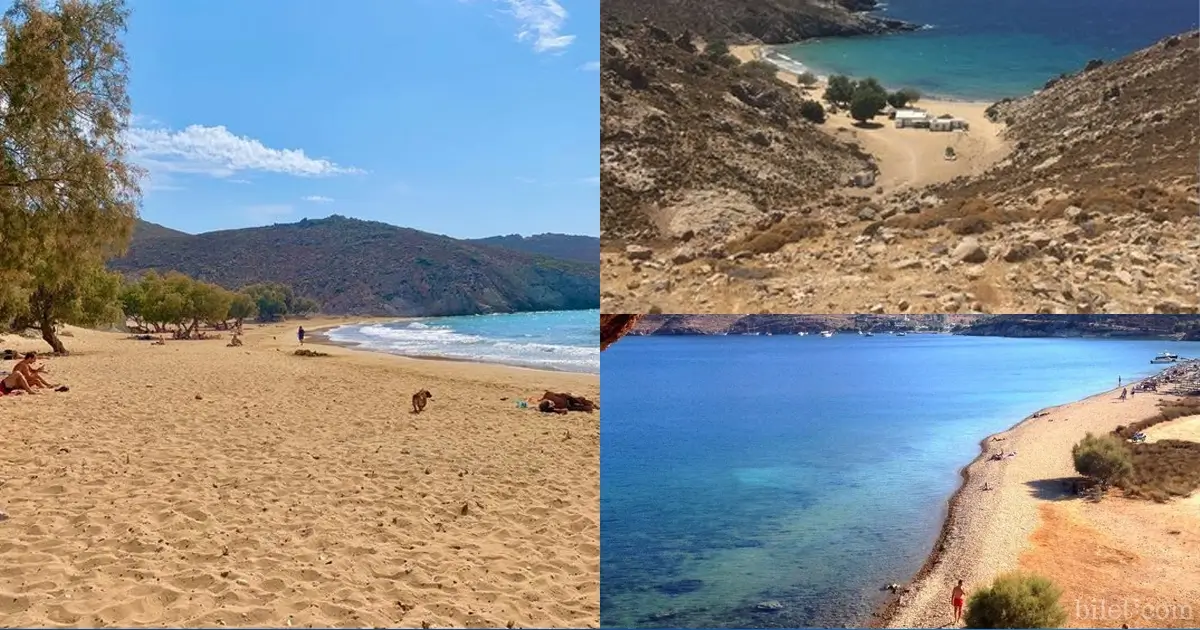 plages de l'île de Patmos