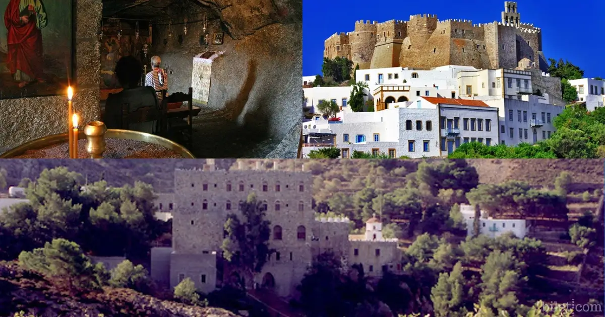 lieux historiques sur l'île de Patmos