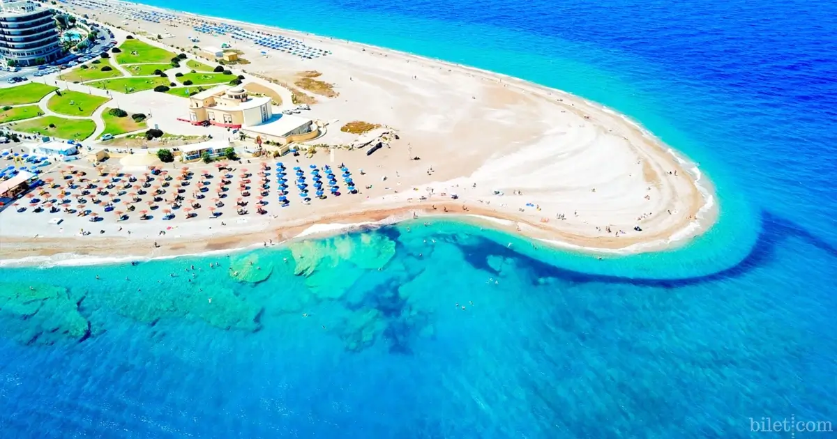 plages de l'île de Rhodes
