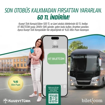 Campanha de ônibus do cartão universitário Kuveyt Türk