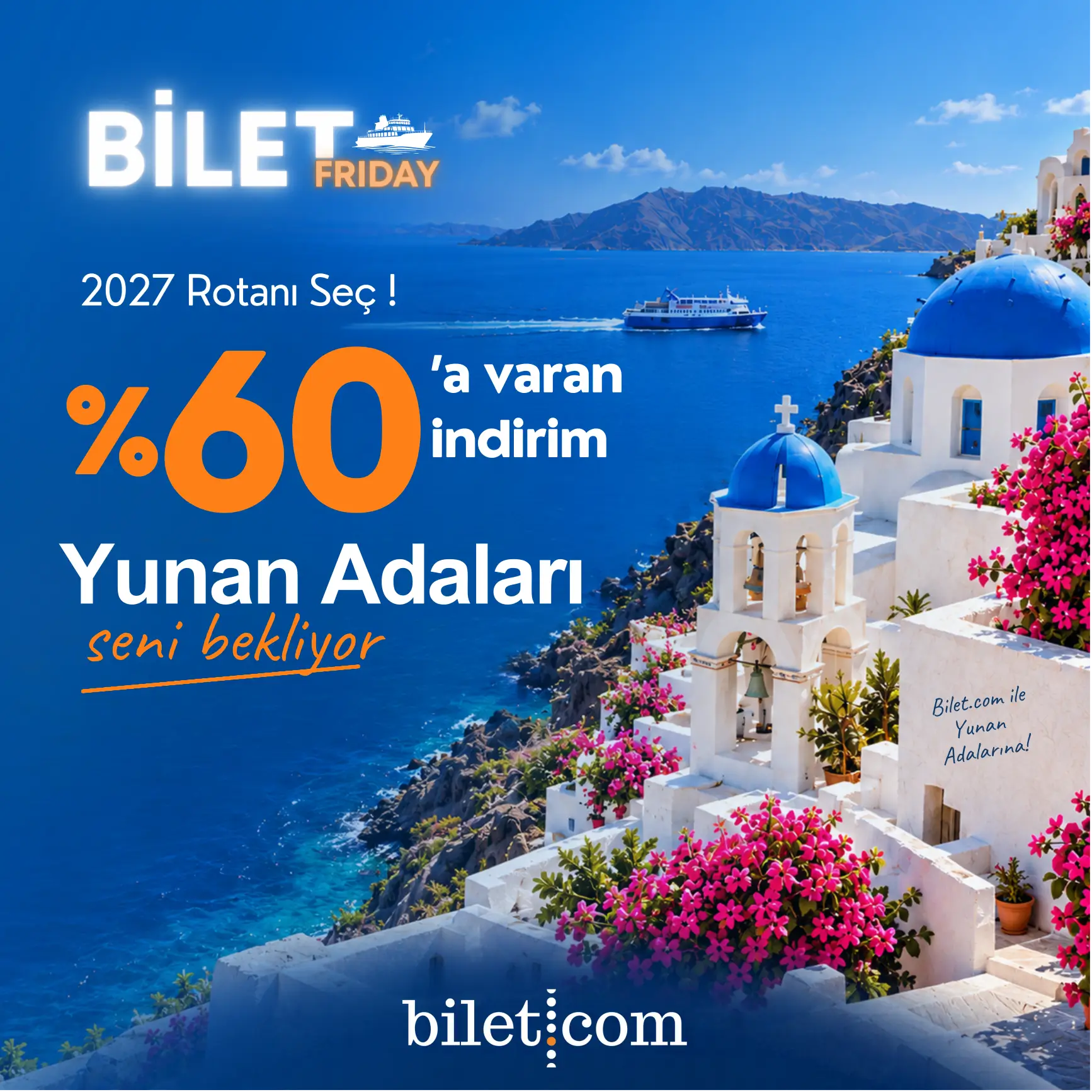 Yunan Adaları BİLET FRIDAY Kampanyası: %60'a Varan İndirimler