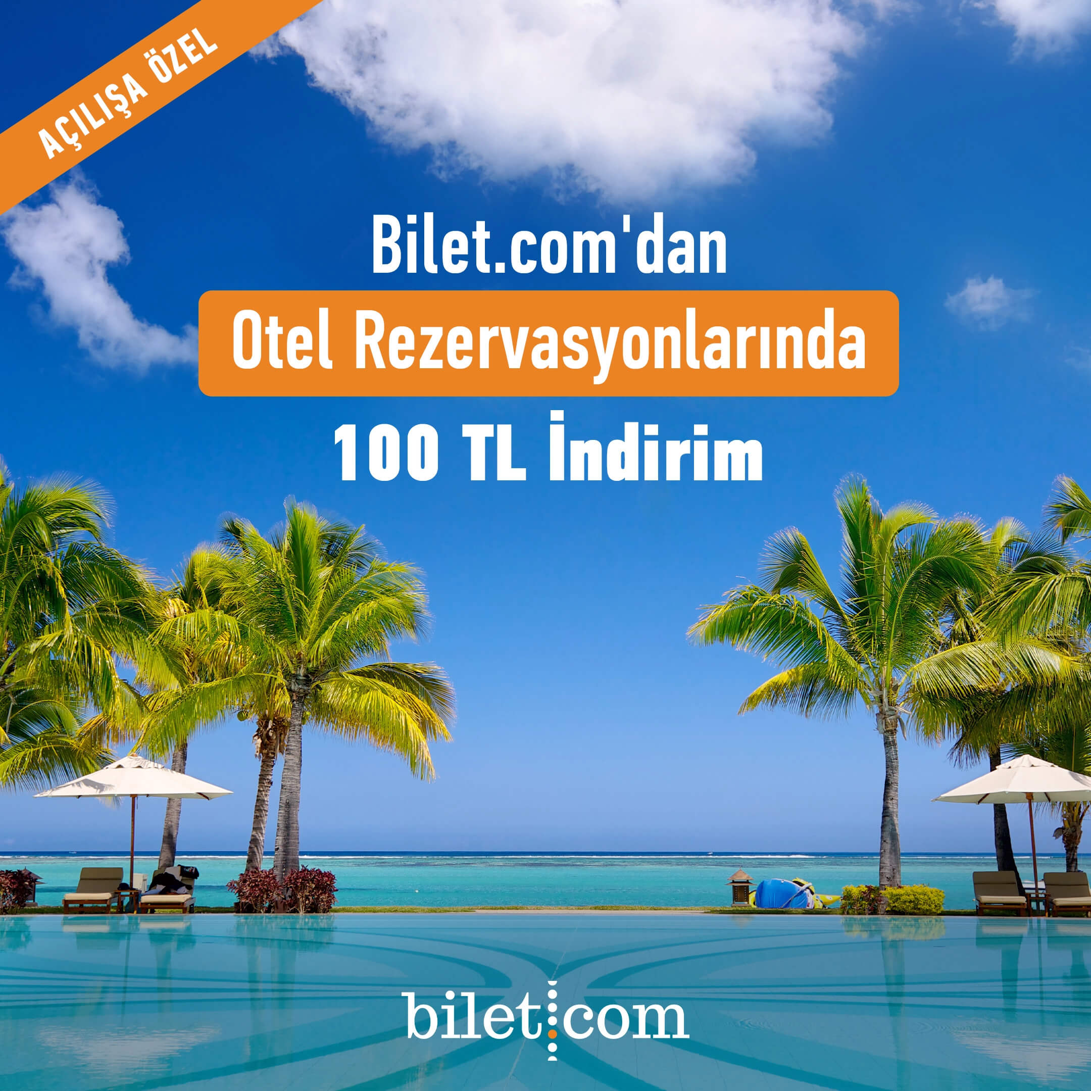 Bilet.com'da "BİLET100" Kodu ile Tüm Otel Rezervasyonlarında 100 TL İNDİRİM!