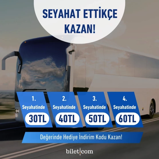 Otobüs Biletlerinde Zincir Kupon Kampanyası
