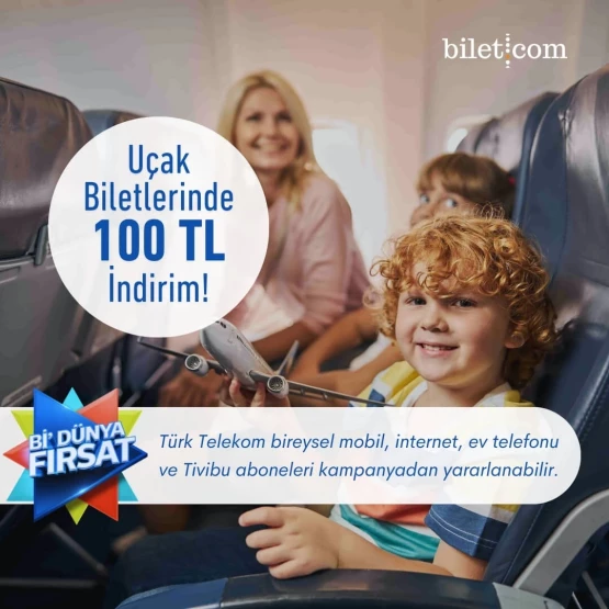 Campanha de descontos em passagens aéreas para clientes da Türk Telekom