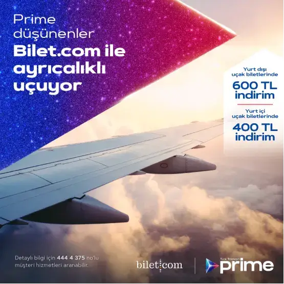 Türk Telekom Prime Müşterilerine Uçak Biletlerinde İndirim Kampanyası