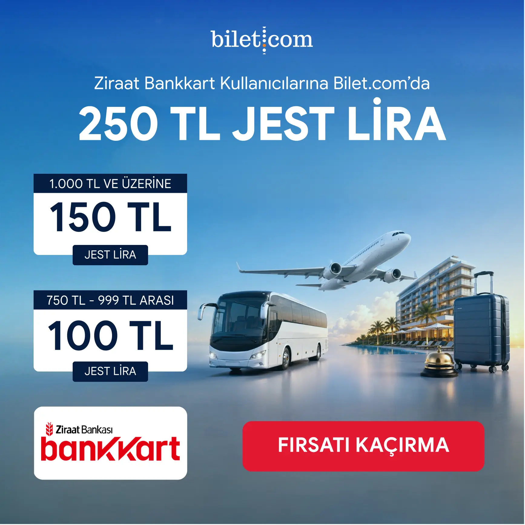 Bilet.com & Ziraat Bankkart: Jest Lira Eylül 2026 Kampanyası