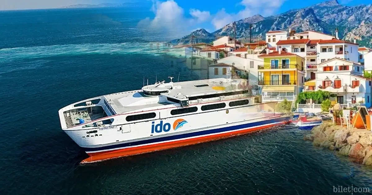 billet de ferry pour les îles grecques d'ido