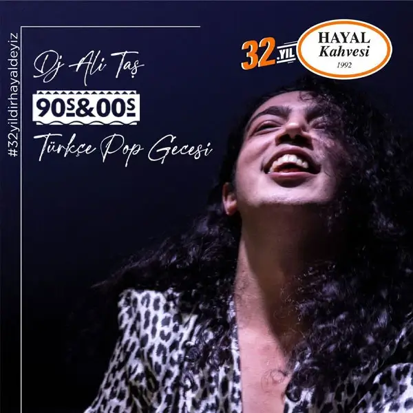 Dj Ali Taş ile 16 Kasım'da 90'lar 2000'ler Türkçe Pop Gecesi