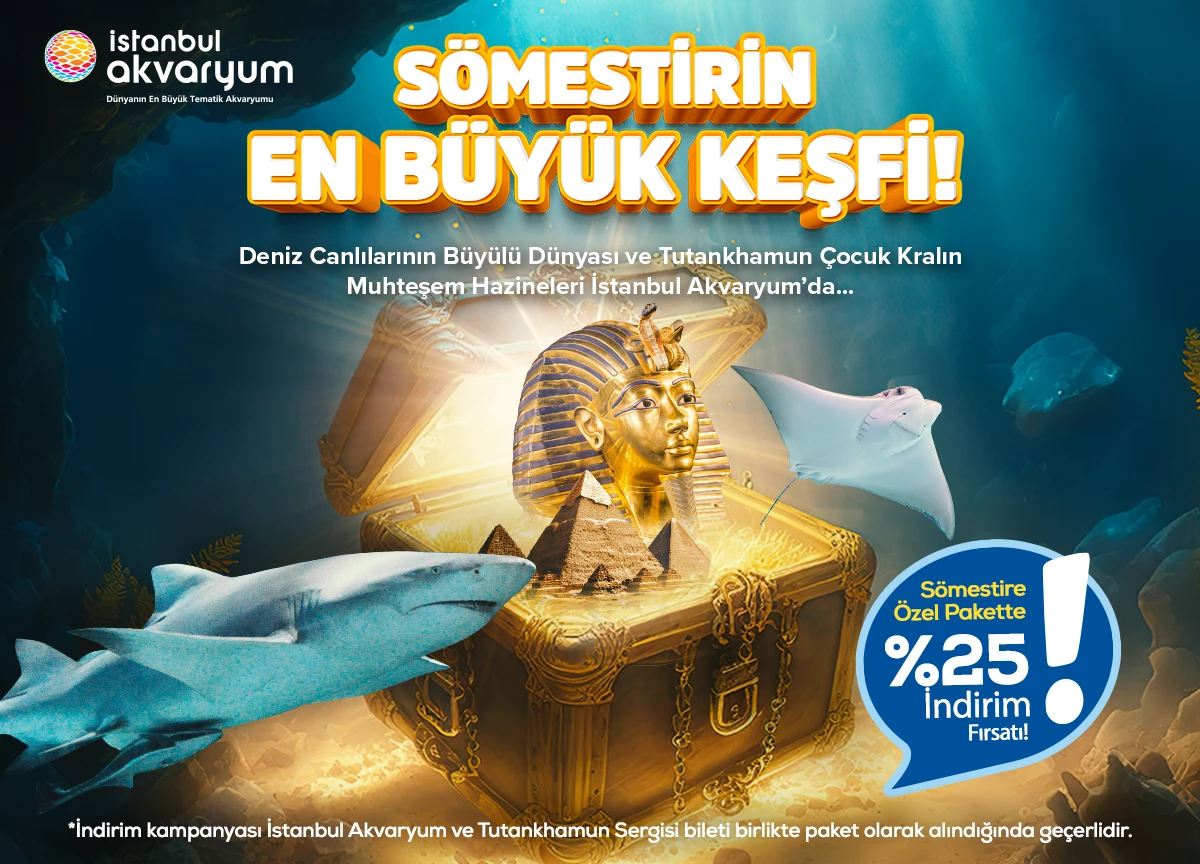 İstanbul Akvariumu və Tutankhamun Sərgisi Bilet - 1