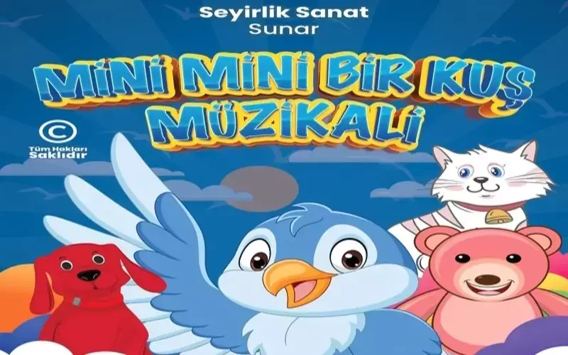 Mini Mini Pássaro Musical Bilhete - 1