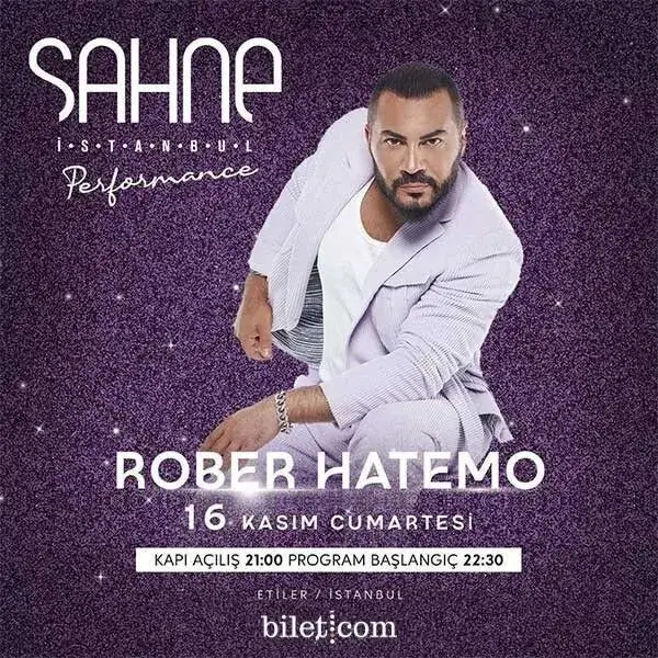 Rober Hatemo 16 Kasım Sahne İstanbul Konseri