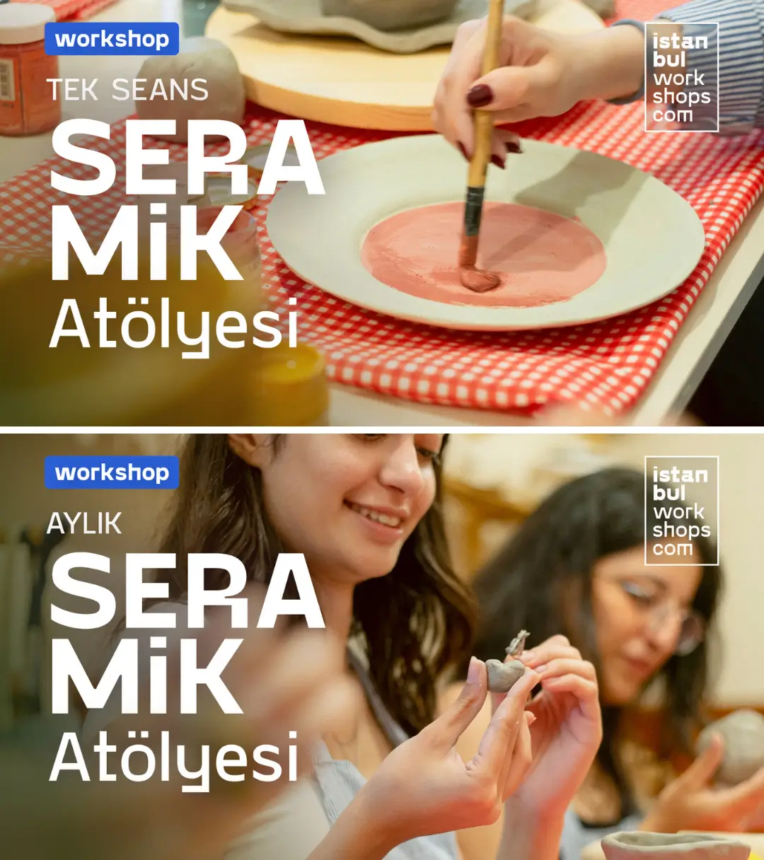 Seramik Atölyesi (Aylık Kurs veya Tek Seans Workshop)