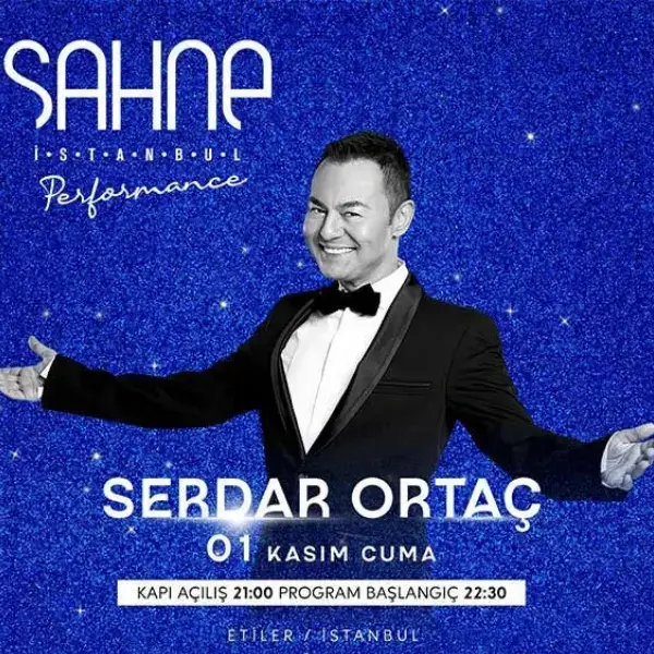 Serdar Ortaç 1 Kasım Sahne İstanbul Konseri