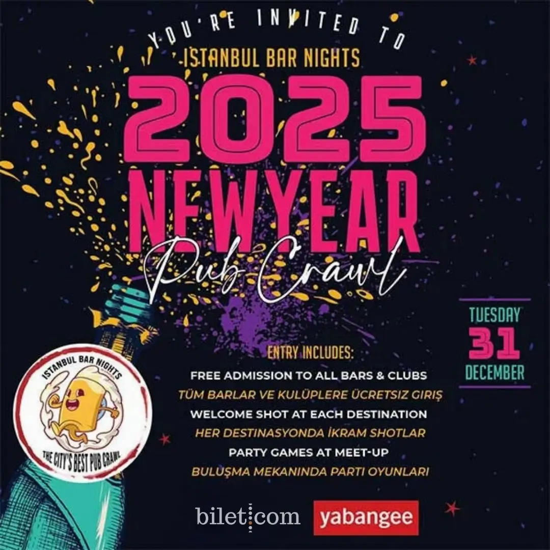 Istanbul Bar Nights - 2025 New Year Pub Crawl
