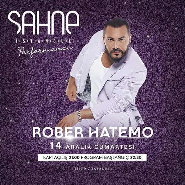 Rober Hatemo 14 December Stage Istanbul Concert Ticket - 1